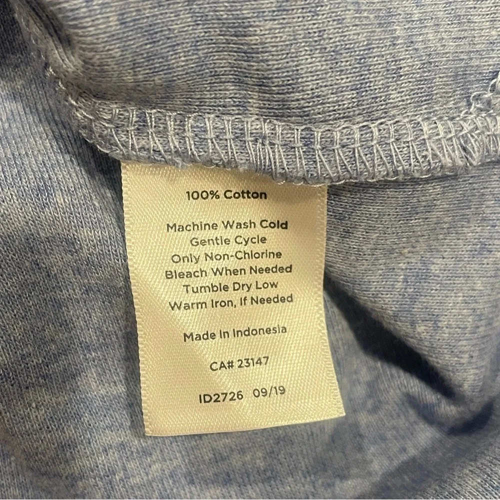 NWT Talbots split neck elbow sleeves 100% cotton so soft pretty blue color - Picture 4 of 4